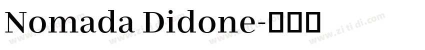 Nomada Didone字体转换